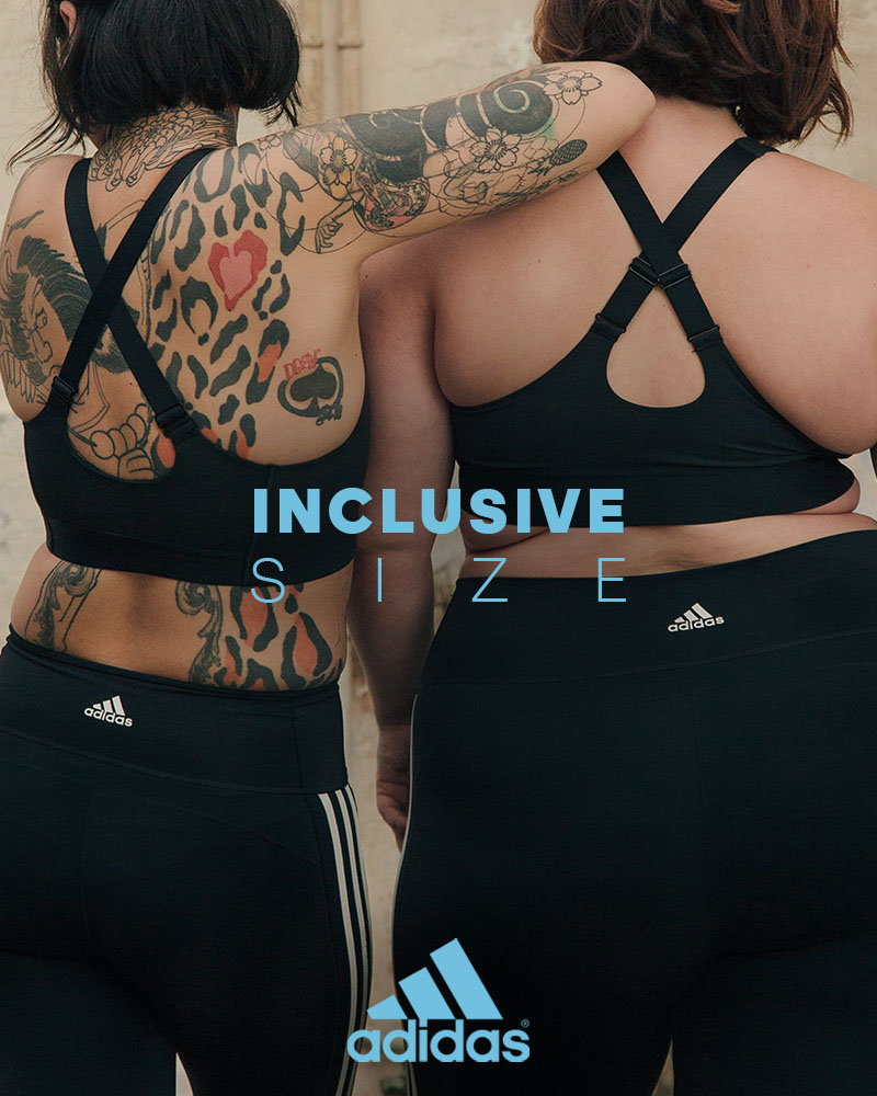 adidas inclusive size over size body positive